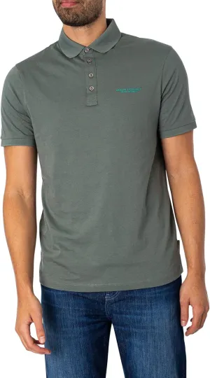 Armani Exchange Men's Regular Fit Cotton Jersey Milano New York Polo