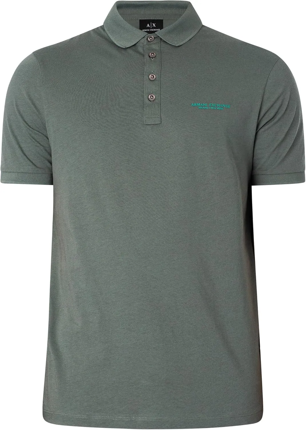 Armani Exchange Men's Regular Fit Cotton Jersey Milano New York Polo