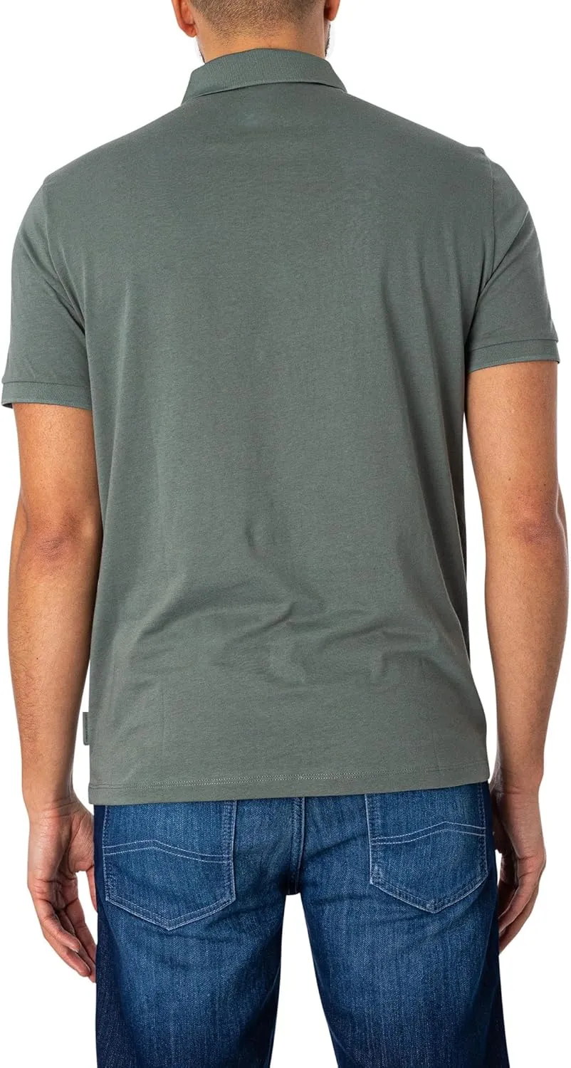 Armani Exchange Men's Regular Fit Cotton Jersey Milano New York Polo