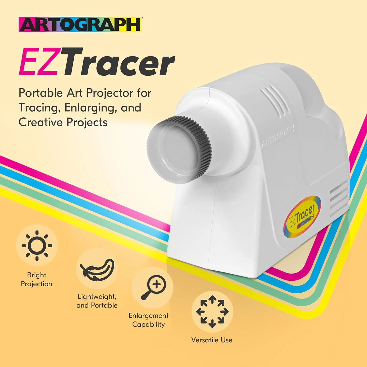 Artograph EZ Tracer® Opaque Art Projector For Wall or Canvas Image Reproduction - Not Digital, Light Bulb Not Included (EZ Tracer)