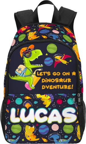 Artsadd Custom Backpack with Name Personalized Kid's School Backpack for School, Casual Travel, Picnic (design05)