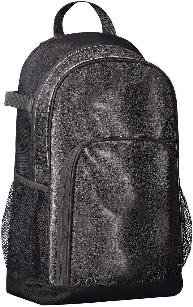 Augusta Sportswear Backpack, Black Glitter/Black, One Size