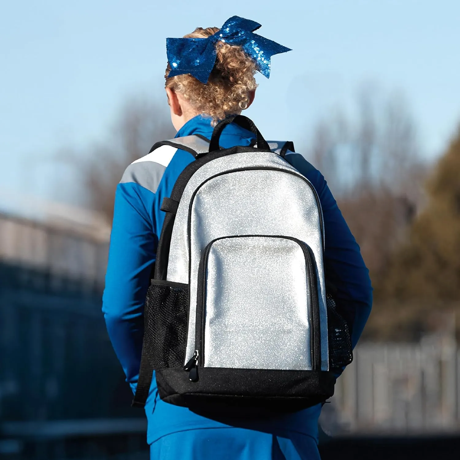 Augusta Sportswear Backpack, Black Glitter/Black, One Size