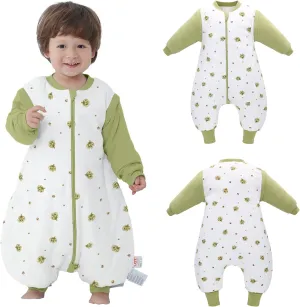 Baby Sleeping Bag Baby Sleep Sack Split Leg with Removable Sleeves, Baby Cotton Sleeping Bag, Winter Toddler Sleeping Bag