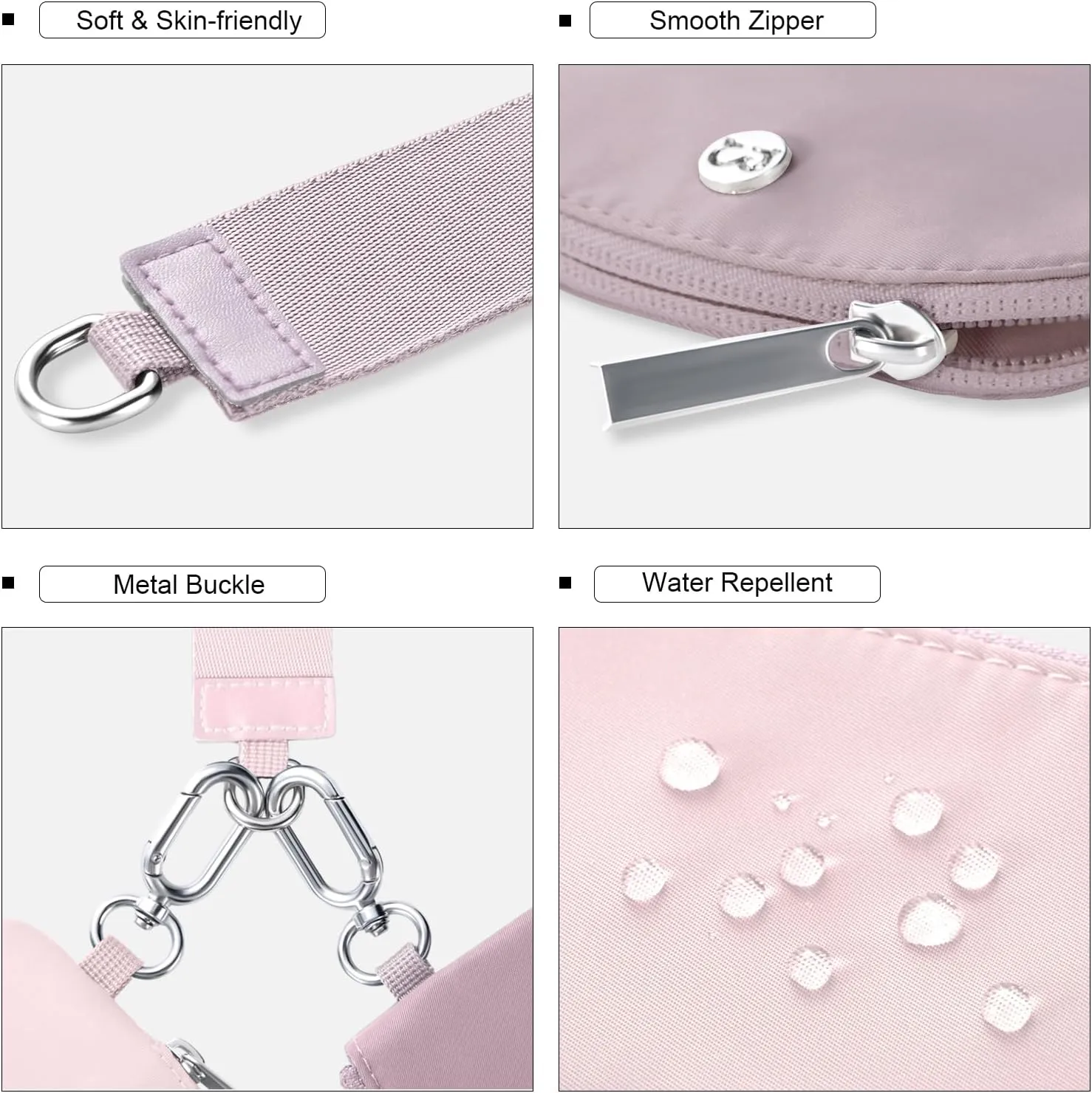 Babysun Mini Zip Around Dual Pouch Wristlet With 2 Straps Wristlet Keychain Wallet for Women Coin Purse Small Cute for Teen Girl