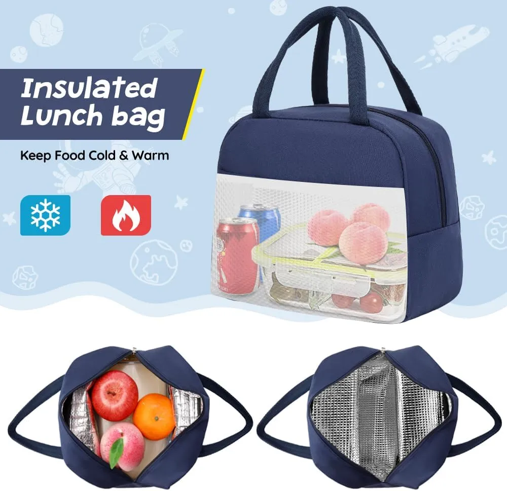 Backpack for Boys - Boy Backpack Schoolbag for Boys Kids Children Teens Girls Elementary Middle School Bags, Waterproof Lightweight Kids Bookbag Backpacks Casual Daypack with Lunch Bag Set