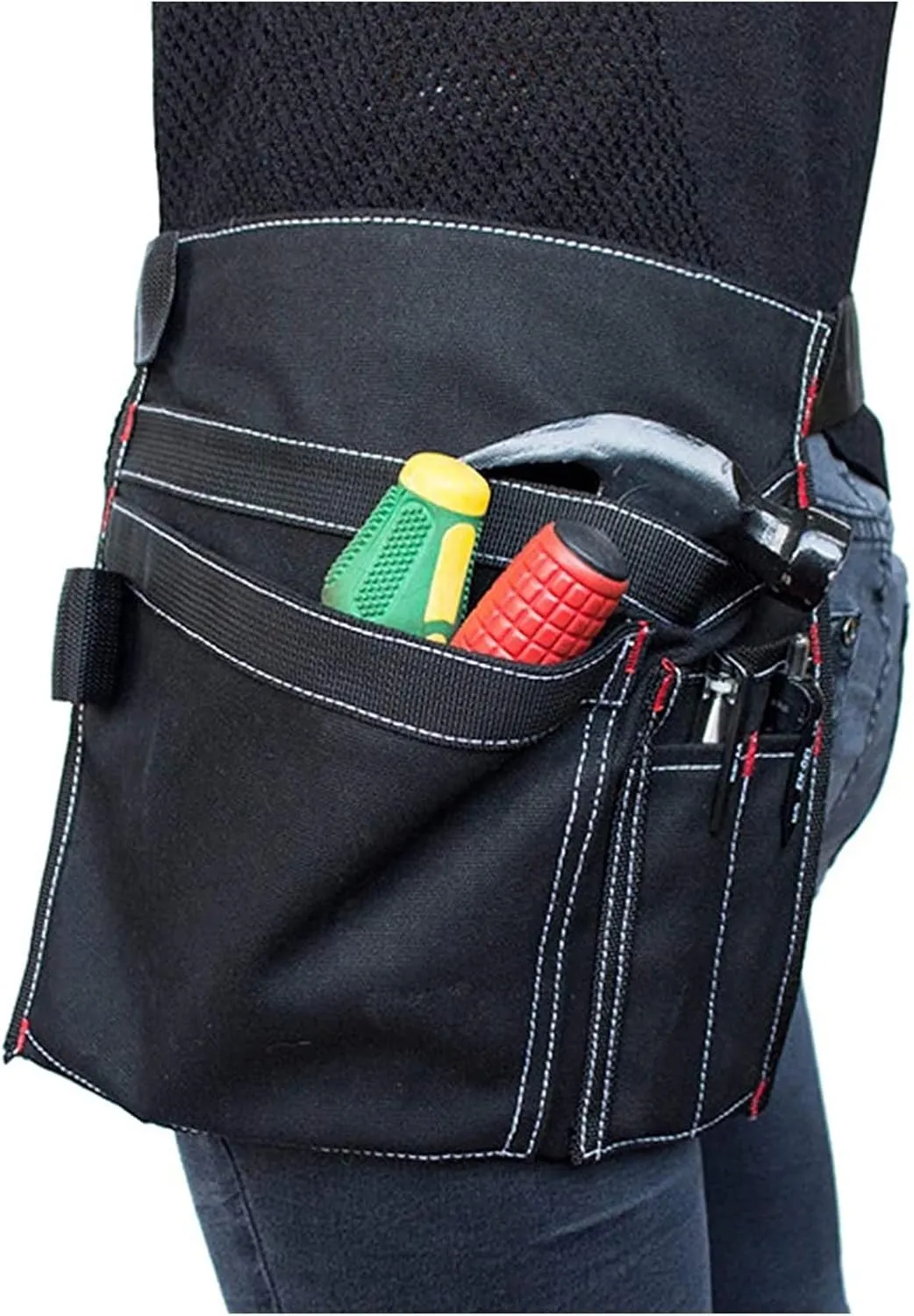 Bag Waist Skirt with Pocket Outdoor Repair Horticultural Suite Home Organizer Storage Bag Utility Manager(Black)