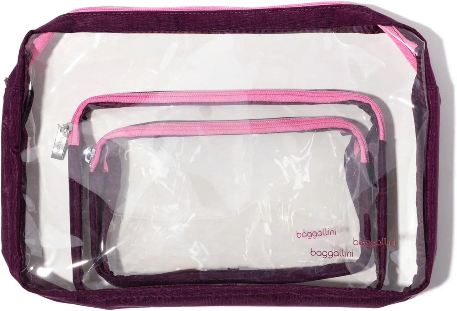 Baggallini Clear Travel Pouches