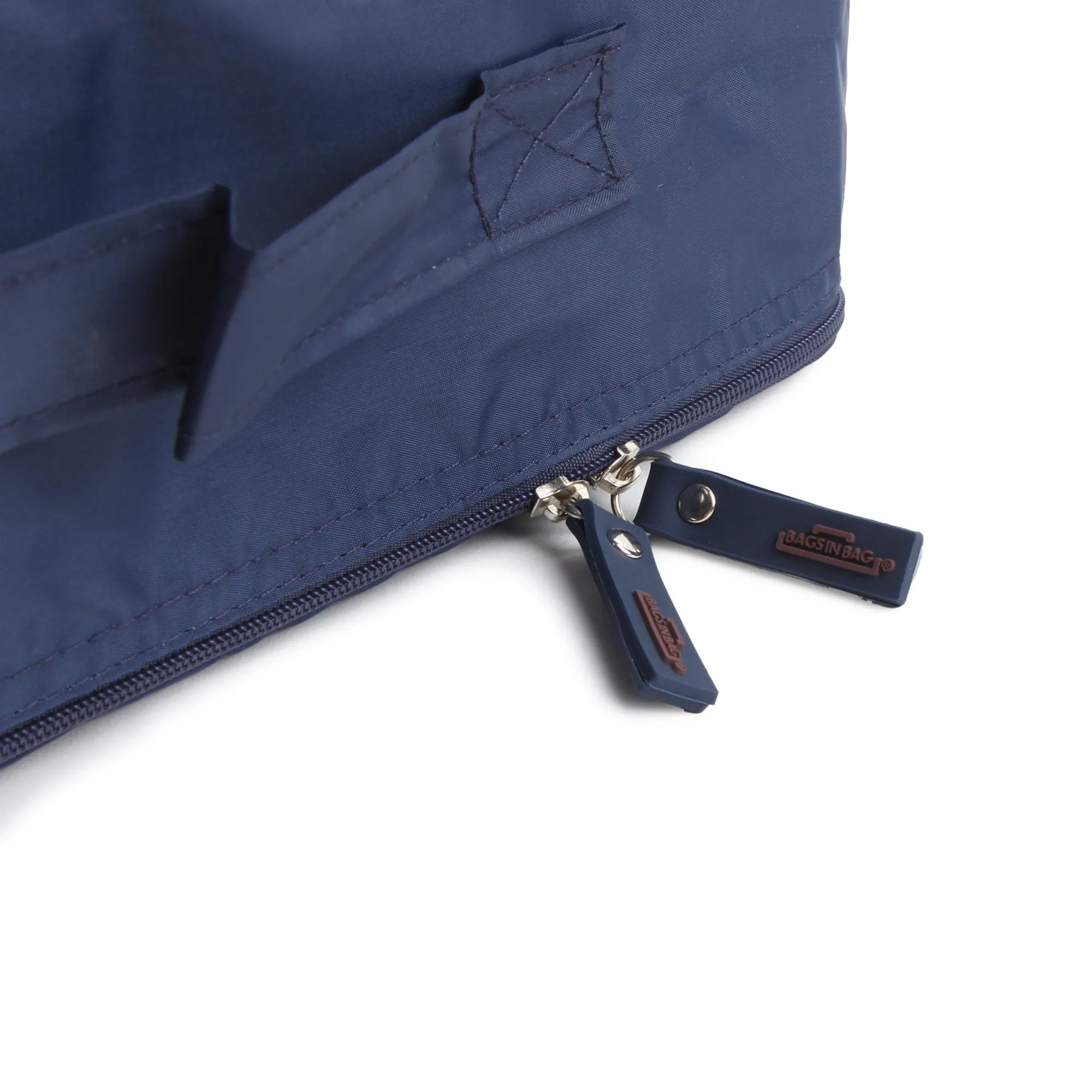 Bags in Bag Colorful Nylon Travel Organizer Packing Cubes | Navy Red White