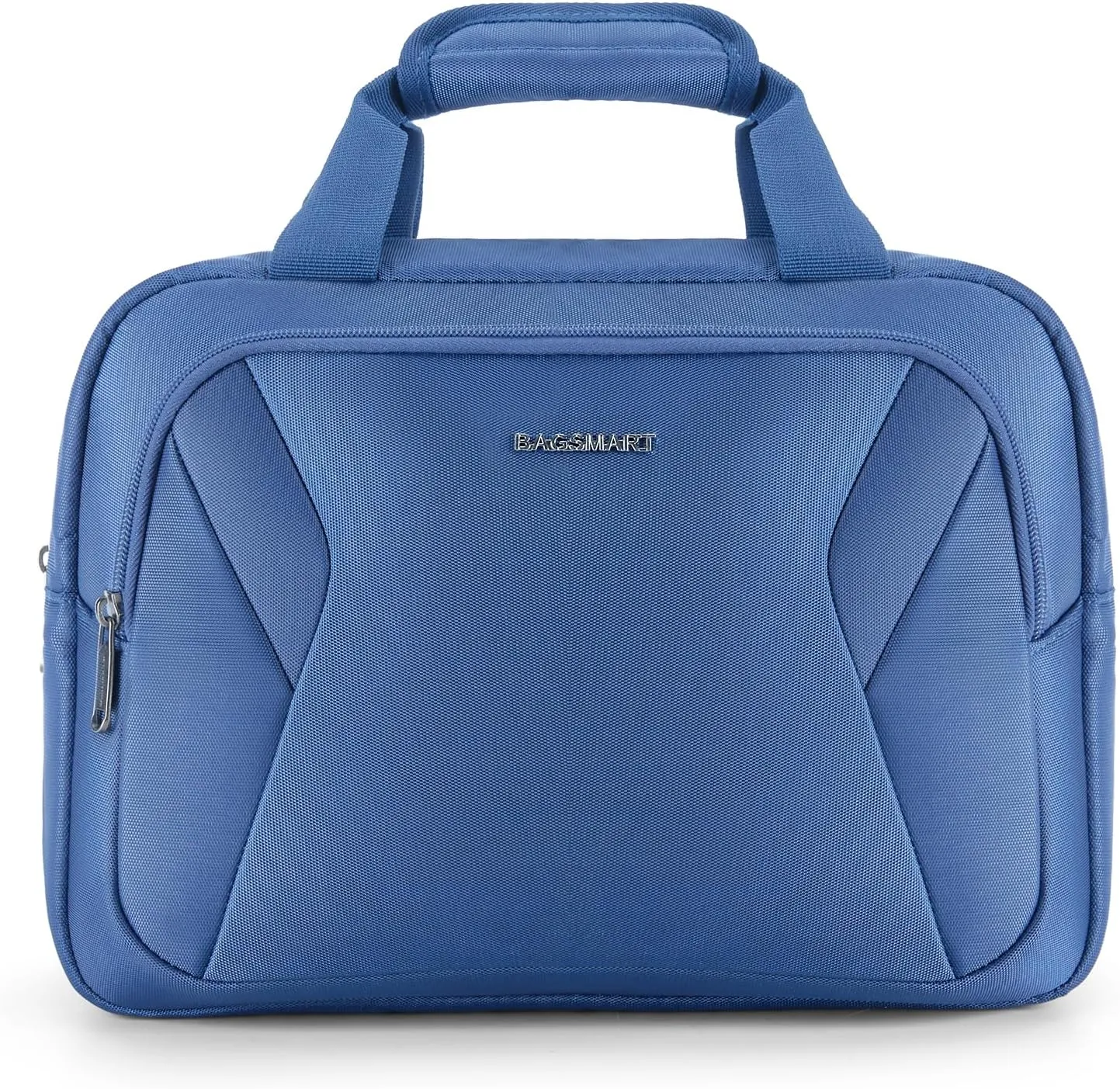BAGSMART 2 Piece Carry On Luggage Set, PC Hardside Suitcase Airline Approved, 20 Inch Spinner Wheels Travel Luggage Hard Shell with Duffle Bag for Men Women, Blue