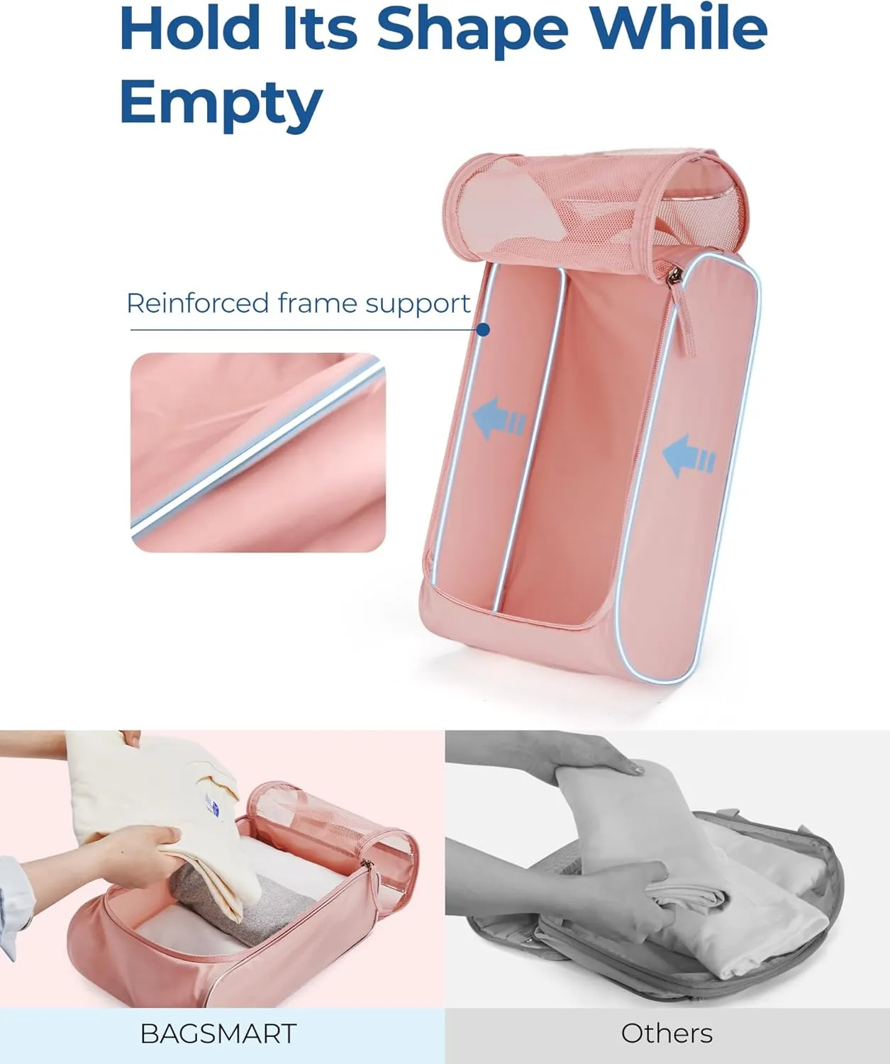 BAGSMART Packing Cubes for Travel, Compression Packing Cubes for Airplane Travel Essentials