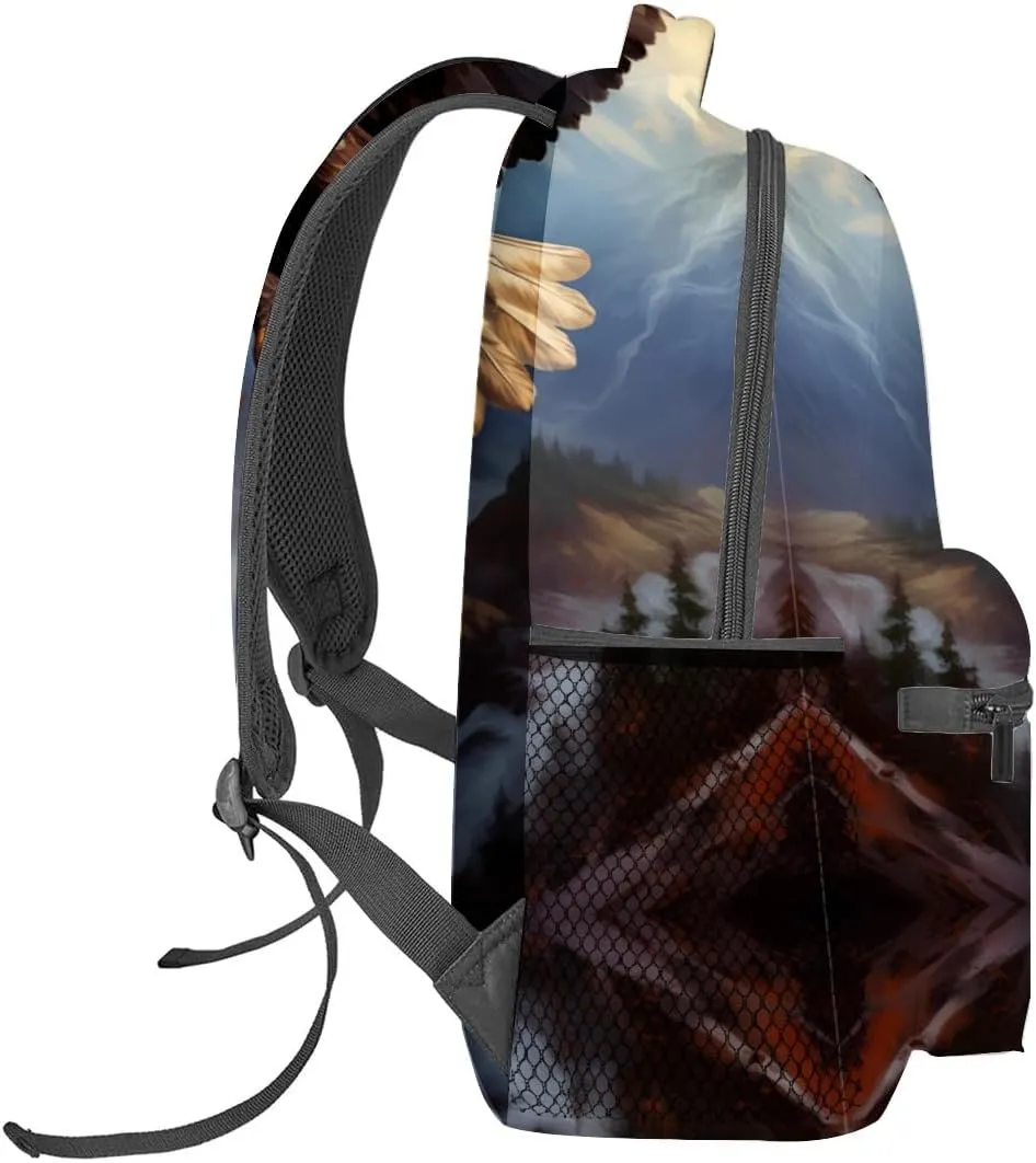 Bald Eagle Backpack Travel Backpacks Laptop Rucksack,School Bookbag for Women Kids Boys Girls,Eagle Back Pack Accessories Bags,Ideal Gifts for Work, Outdoor Adventures