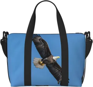Bald Eagle Print Versatile Gym Sports Bag,Companion For Your Journeys And Fitness Routines