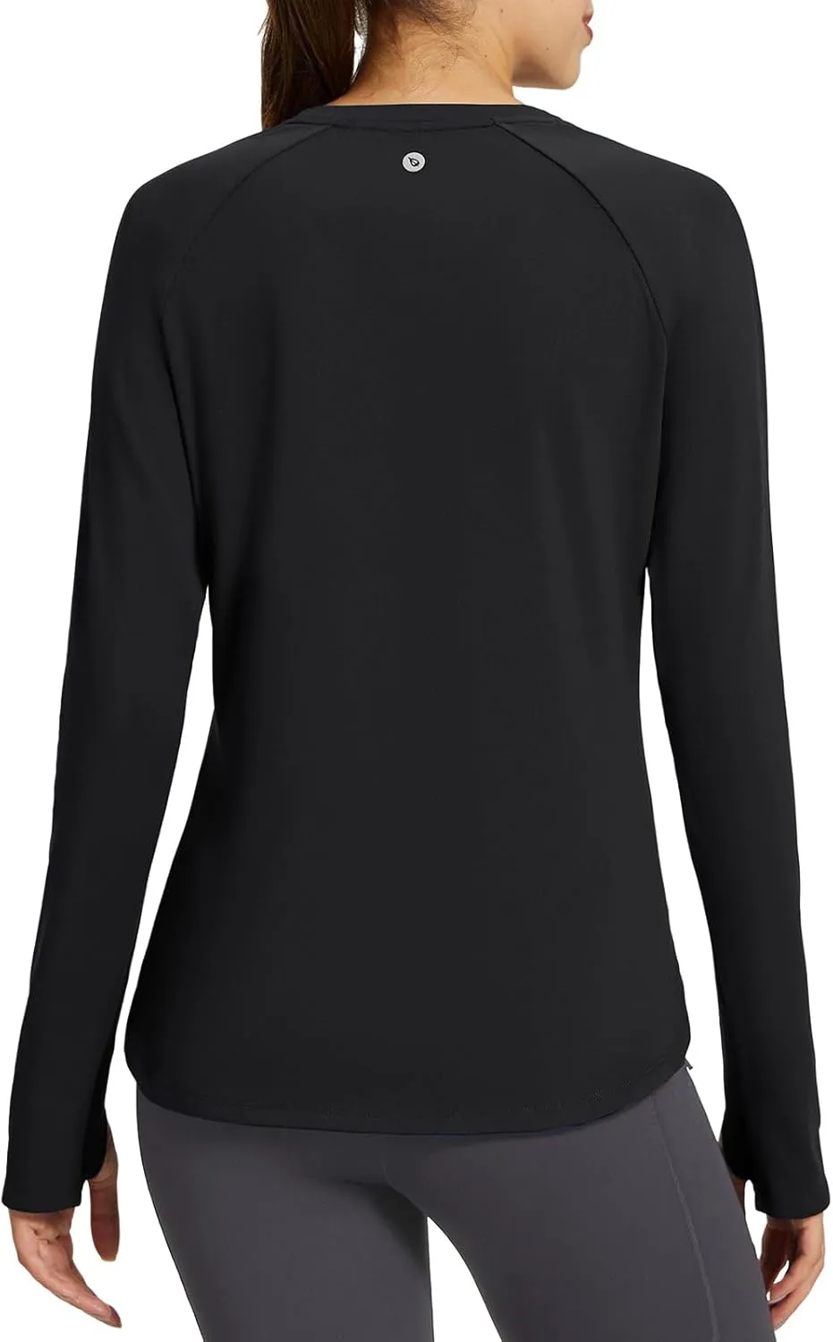 baleaf Women's Thermal Tops Fleece Lined Shirts Long Sleeve Cold Weather Running Gear Workout Zipper Pocket Thumbholes