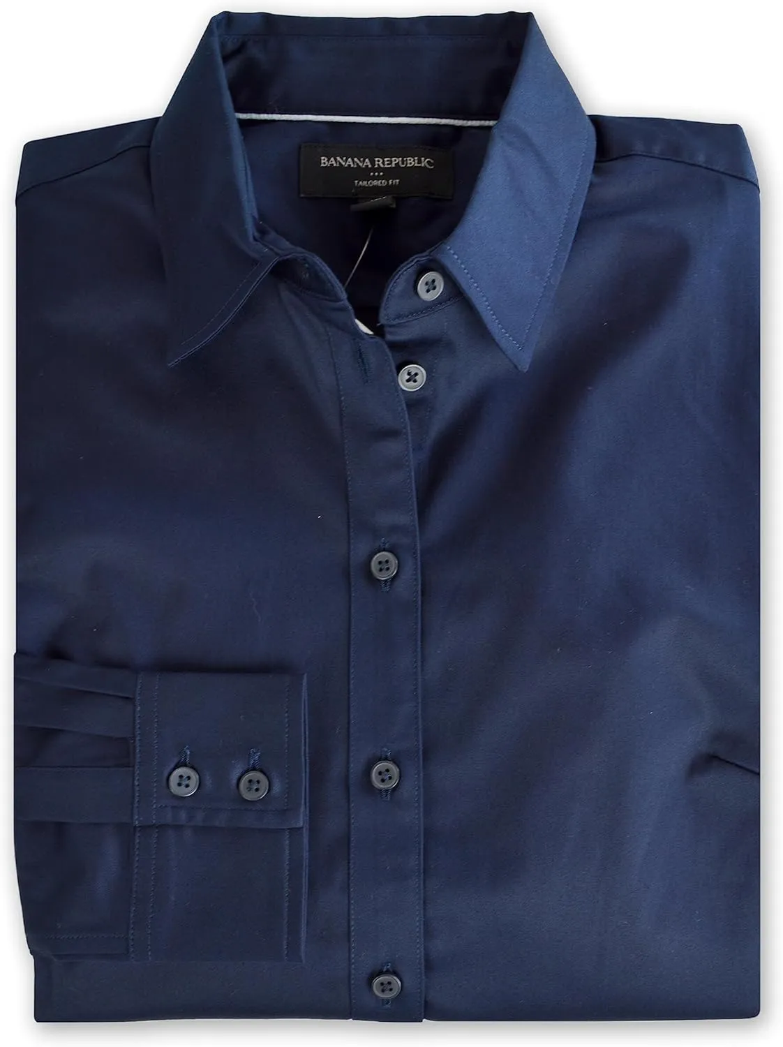 Banana Republic Womens Tailored Fit Button Down Top Shirt,