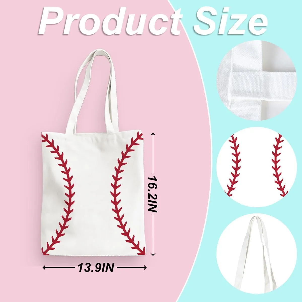 Baseball & Softball Gifts: Reusable Tote & Beach Bags for Coach & Birthday