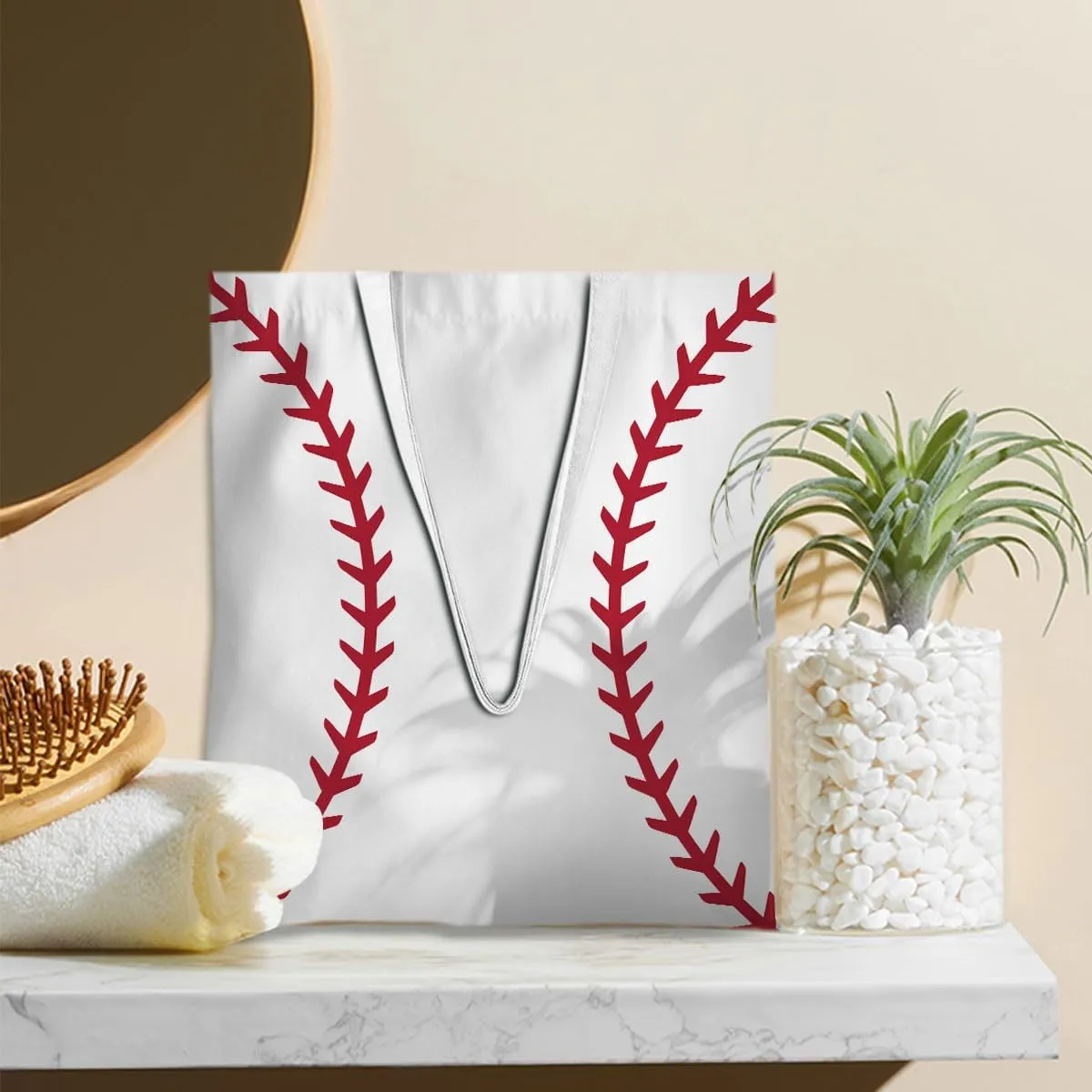 Baseball & Softball Gifts: Reusable Tote & Beach Bags for Coach & Birthday