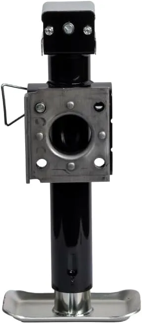 Bastion Distribution Weld-On Side-Wind Jack | Adjustable Drop Leg | Heavy Duty | 2000lb Capacity | Trailer Stabilizing Jack for RVs, Campers, & Utility Trailers | 25" to 45" Height | BD-SW-2000-WD