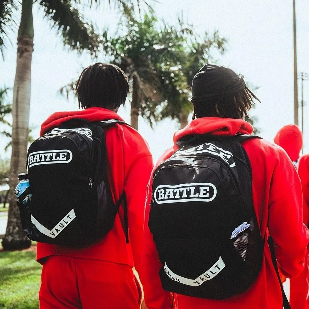 Battle Vault Backpack - Lightweight & Durable Bag With Large Front Pocket, Adjustable Shoulder Straps, Soft-Lined Top Sleeves