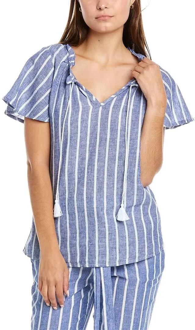 Beachlunchlounge Remi Linen-Blend Top