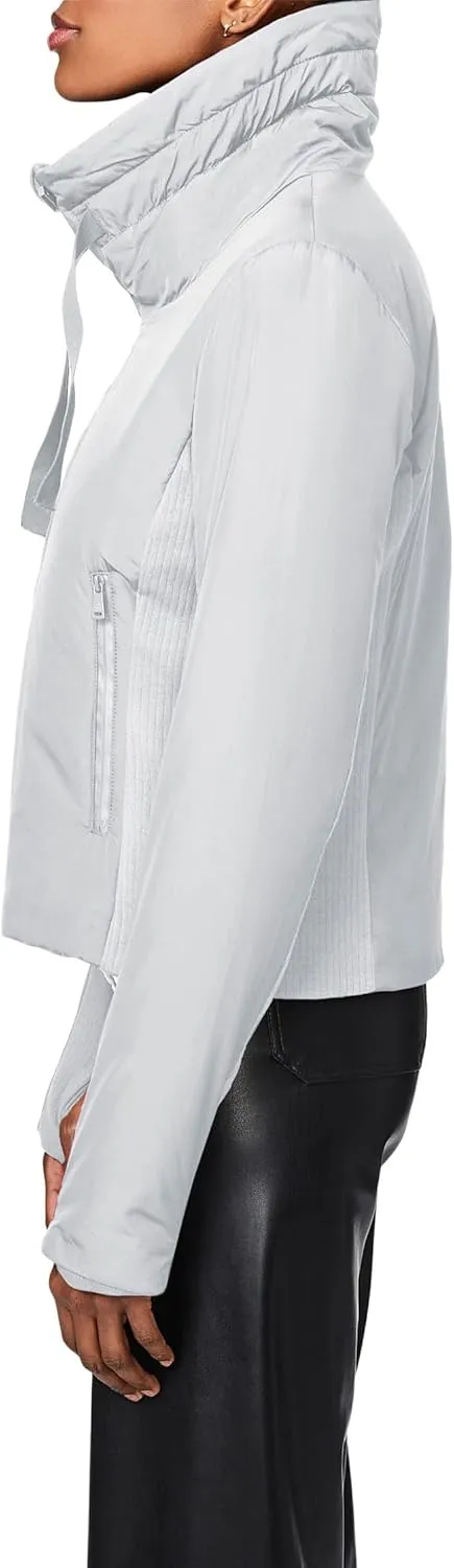 Bernardo Fashions Recycled Softy Glam Puffer with Knit Trim