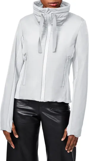 Bernardo Fashions Recycled Softy Glam Puffer with Knit Trim