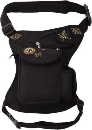 BLESSUME Steampunk Fannypack Cotton Waistbag Travel Practical Belt