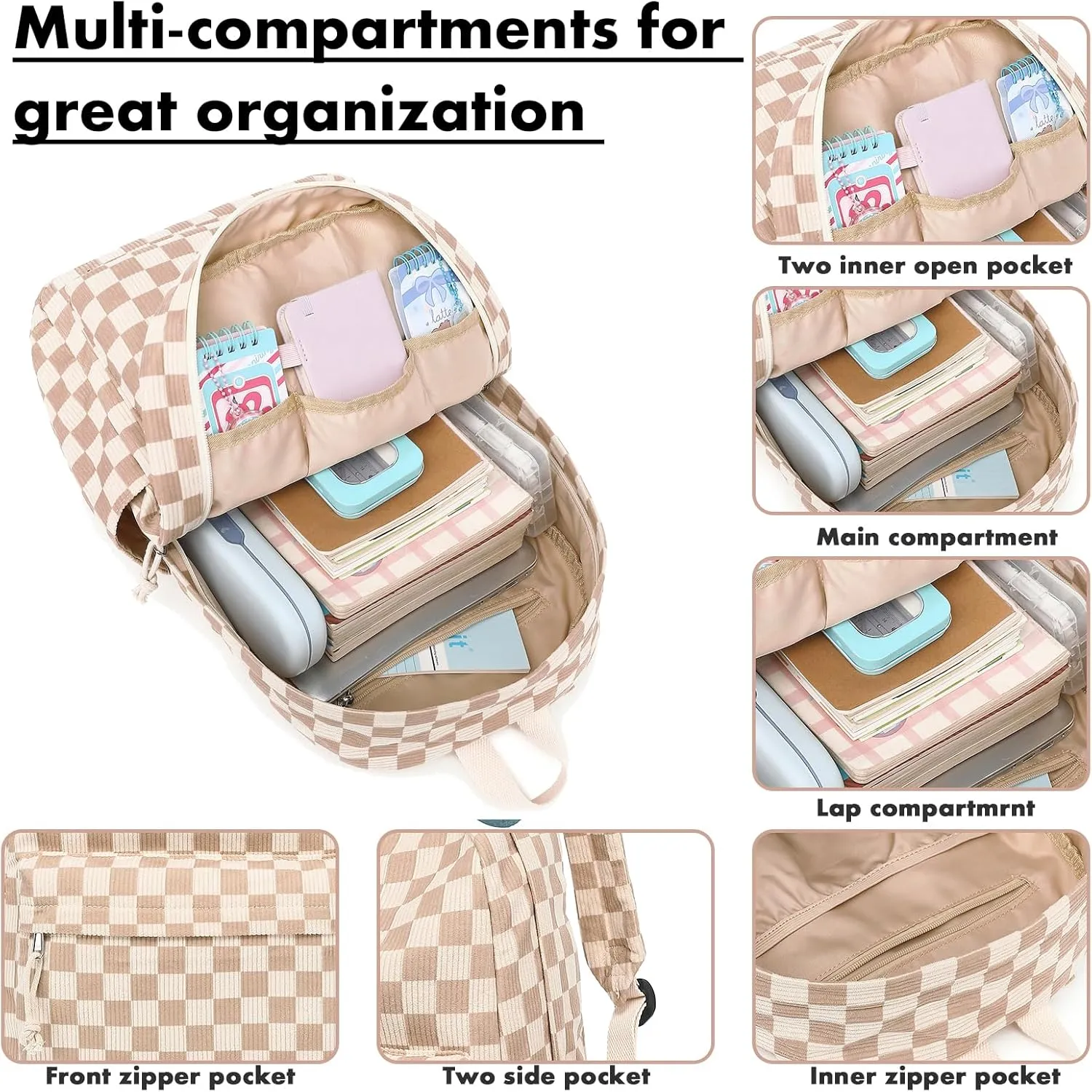 Bluboon School Backpack Teens Girls Boys Kids School Book Bags with Lunch Box Pencil Bag