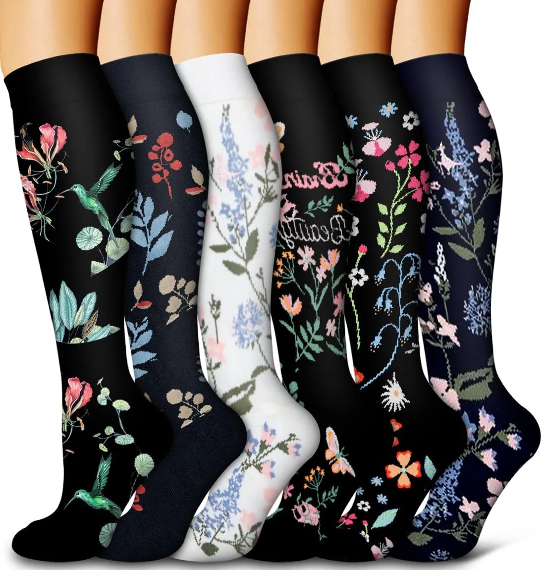 Bluemaple Copper Compression Socks For Women & Men Circulation - Best for Running,Nursing,Hiking,Flight&Travel