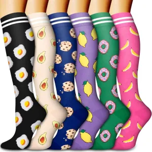 Bluemaple Copper Compression Socks For Women & Men Circulation - Best for Running,Nursing,Hiking,Flight&Travel