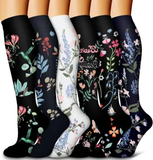 Bluemaple Copper Compression Socks For Women & Men Circulation - Best for Running,Nursing,Hiking,Flight&Travel