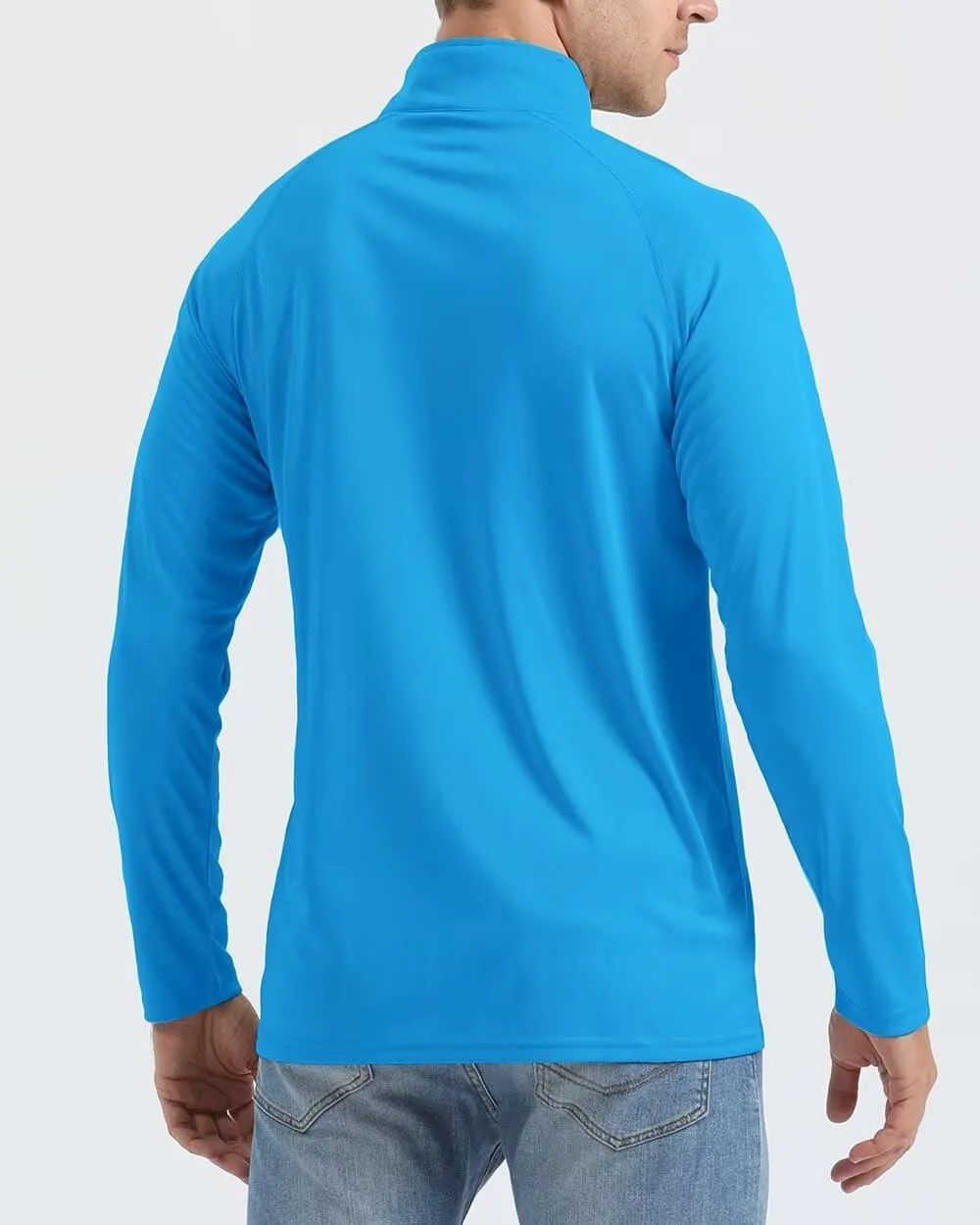 Boladeci Men's UPF 50  Sun Shirts 1/4 Zip Long Sleeve SPF UV Protection Lightweight Quick Dry Quarter Zip Golf Shirts