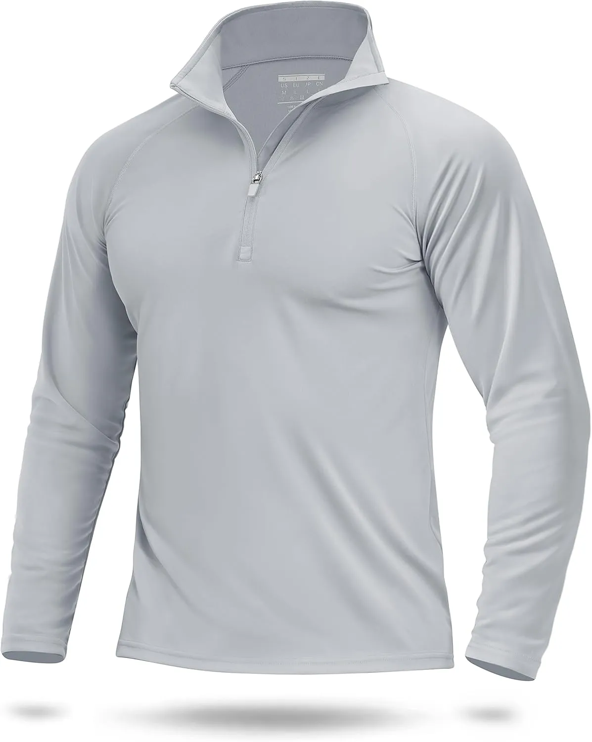 Boladeci Men's UPF 50  Sun Shirts 1/4 Zip Long Sleeve SPF UV Protection Lightweight Quick Dry Quarter Zip Golf Shirts
