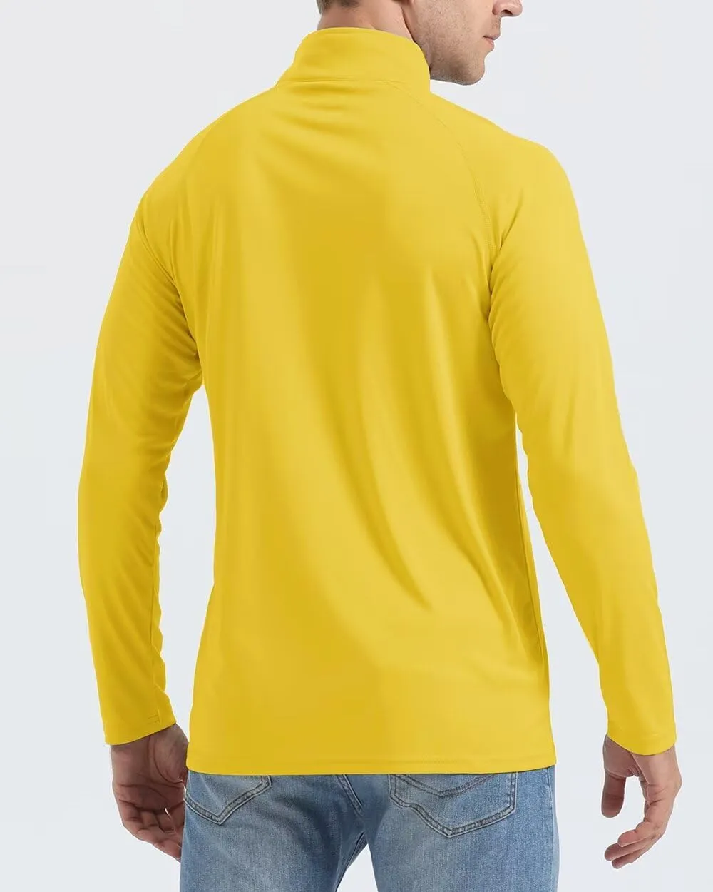 Boladeci Men's UPF 50  Sun Shirts 1/4 Zip Long Sleeve SPF UV Protection Lightweight Quick Dry Quarter Zip Golf Shirts