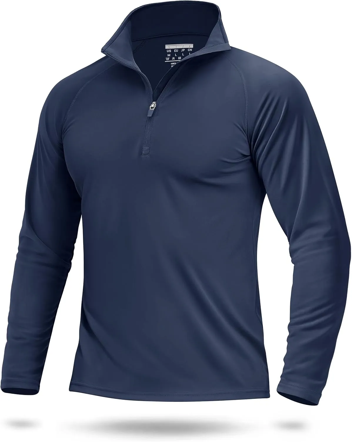 Boladeci Men's UPF 50  Sun Shirts 1/4 Zip Long Sleeve SPF UV Protection Lightweight Quick Dry Quarter Zip Golf Shirts