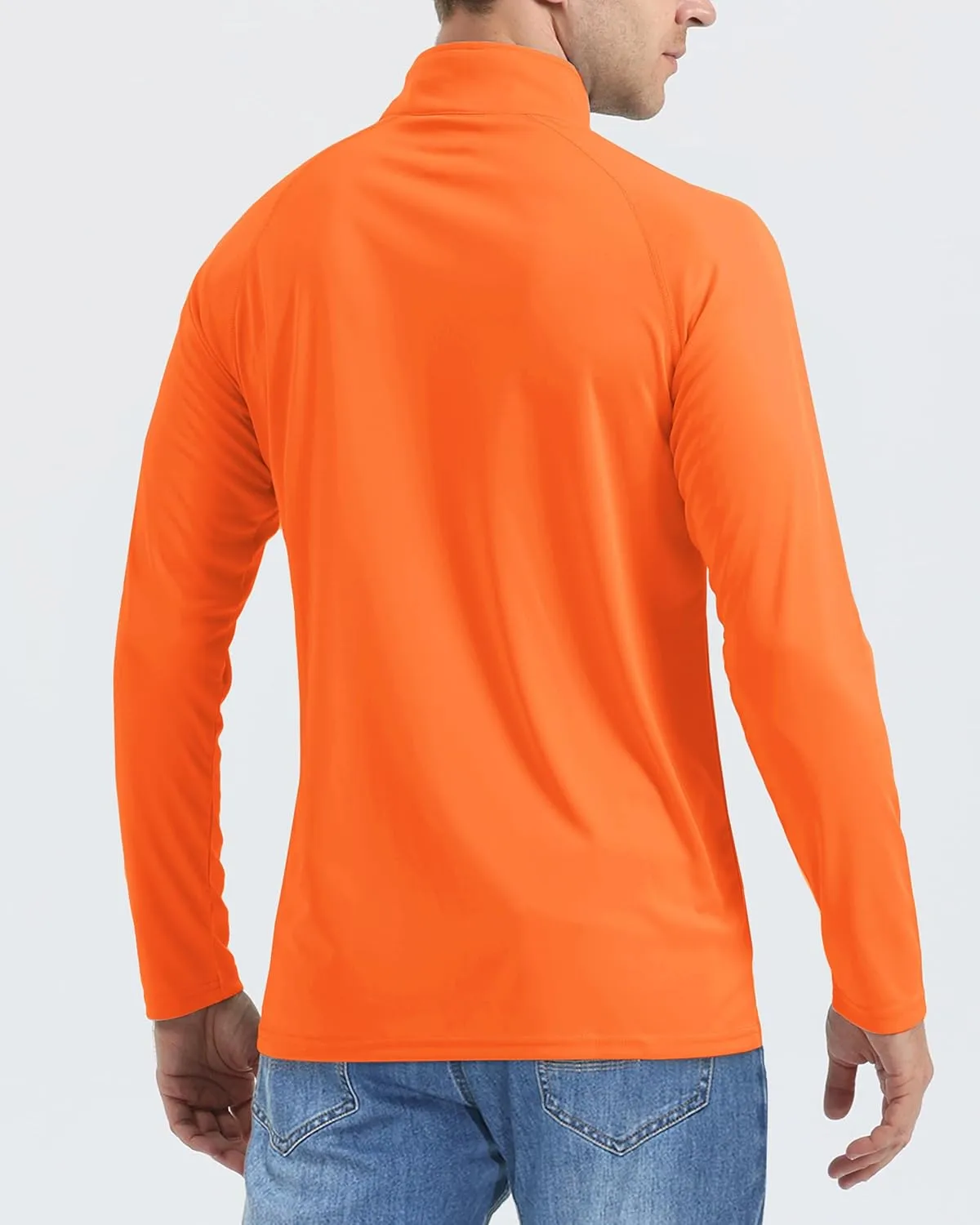 Boladeci Men's UPF 50  Sun Shirts 1/4 Zip Long Sleeve SPF UV Protection Lightweight Quick Dry Quarter Zip Golf Shirts