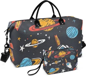 Bolaz Duffle Bag for Travel-Rocket Planet9， Easy Update Large Magnectic Sticker Refrigerator Magnets Decor Wash Machine Magnet Decals23"x26"