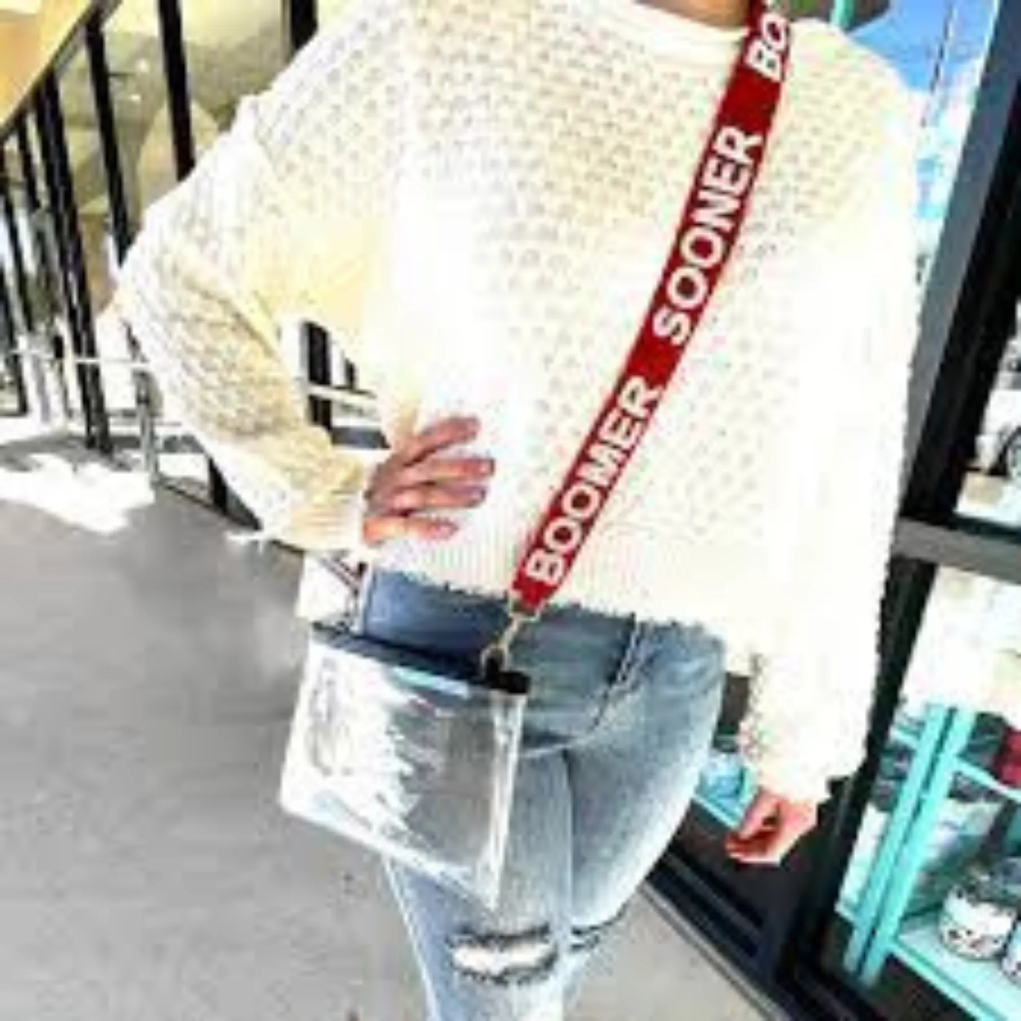 Boomer Sooner Beaded Purse Strap