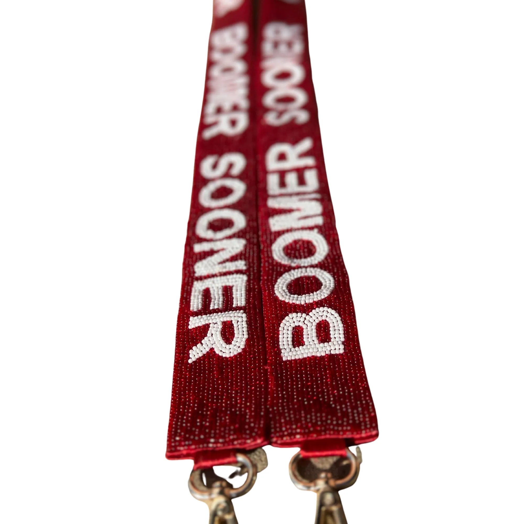 Boomer Sooner Beaded Purse Strap