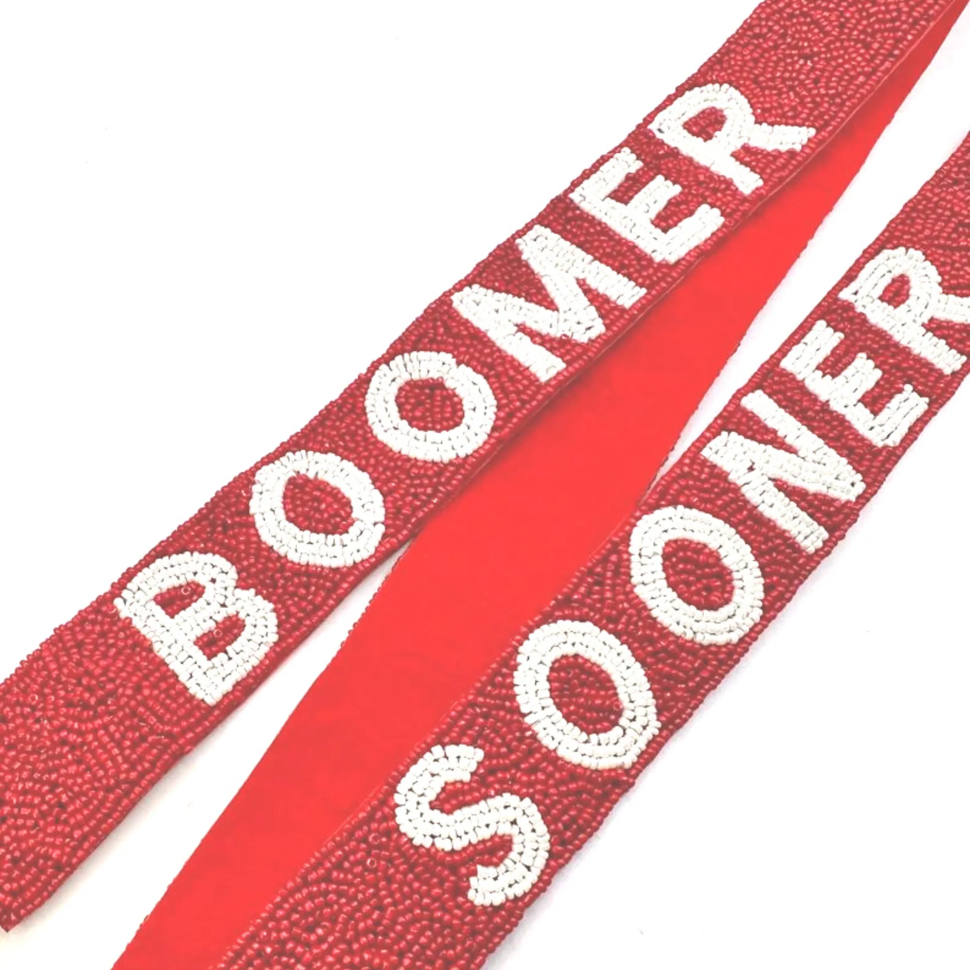 Boomer Sooner Beaded Purse Strap