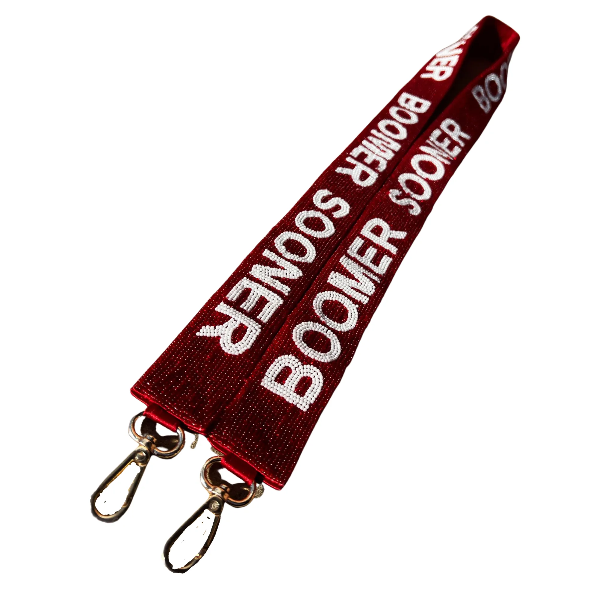 Boomer Sooner Beaded Purse Strap