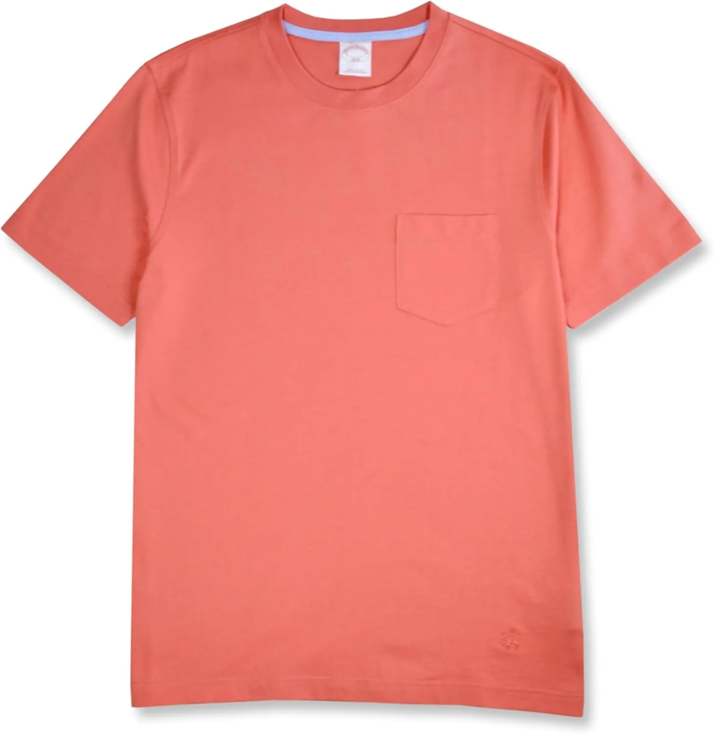 Brooks Brothers Men's All Cotton Golden Fleece Embroidery Crewneck Pocket Tee T-Shirt,