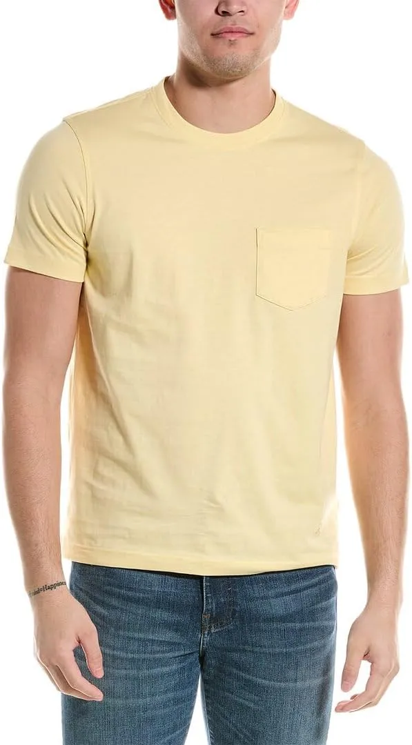 Brooks Brothers Men's All Cotton Golden Fleece Embroidery Crewneck Pocket Tee T-Shirt,
