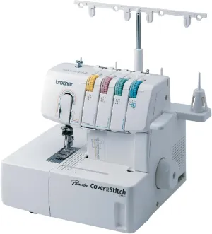 Brother Coverstitch Serger, 2340CV, Sturdy Metal Frame, 1,100 Stitches Per Minute, Trim Trap, Included Snap-on Presser Feet