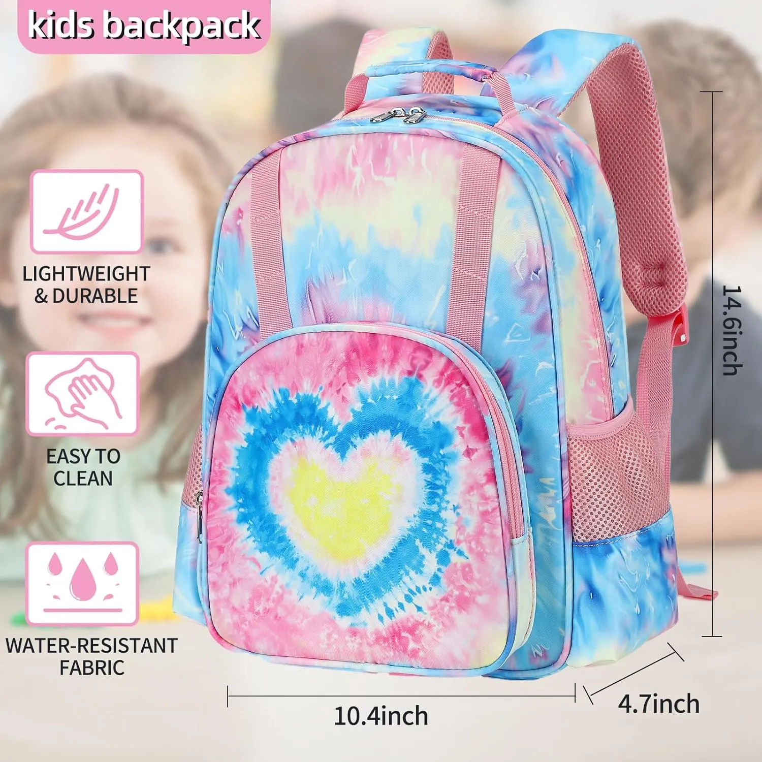 BTOOP Kids Backpack Girls Boys Cute Toddler BookBag Preschool Kindergarten School Backpack with Chest Clip