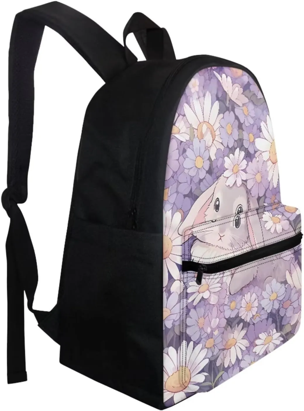 Bunny Kids Small Backpack for 5-7 Year Old Boy Elementary Middle School Bag Set of 3 17Inch Bookbags Lunch Bag Set for Your Daily Use,Like Go To School,Hold Books,Short Trip