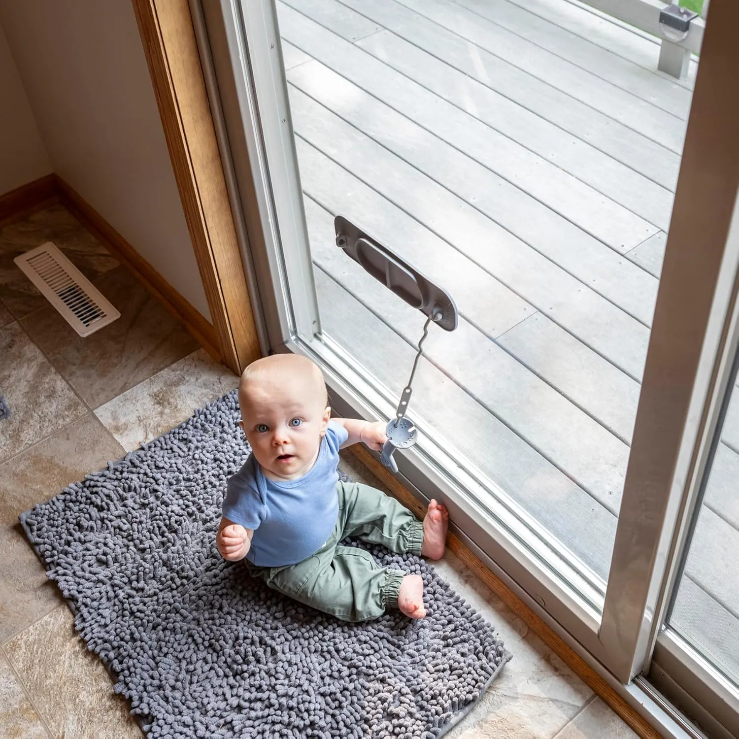 BUSY BABY Silicone Mini Mat - New and Improved Suction Cups, 2 Straps to Secure Baby Essentials, Self Feeding, Baby Led Weaning, Travel Wet Bag Included (Tan Mini)