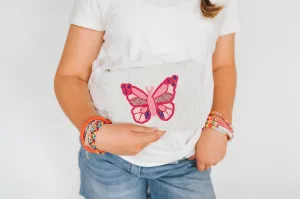 Butterfly Beaded Coin Purse
