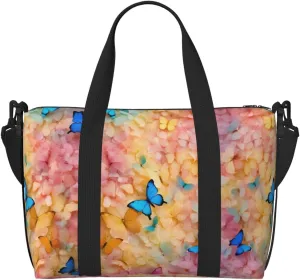 Butterfly Print Versatile Gym Sports Bag,Companion For Your Journeys And Fitness Routines