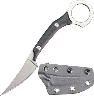 C1150 Fixed Blade Knife D2 Steel Blade G10 Handle EDC Tool Knife for Outdoor Camping Hiking(Silver)